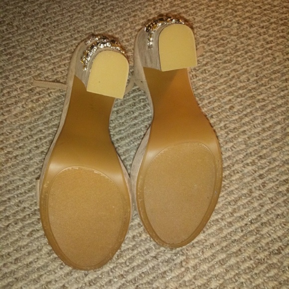 Nude platform sandals - Picture 3 of 5